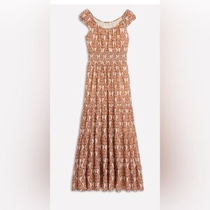 chinese dress ladies Ava Linen Blend Midi Dress-Multi, Botanical Trail